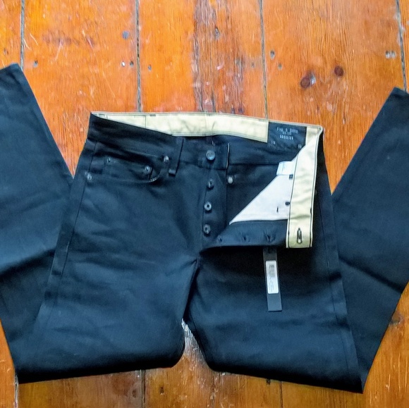 rag & bone Other - Rag and Bone black raw selvage Japanese denim NWT